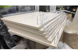 Полиця ДСП 600х300х16мм. с металевим обмежувачем